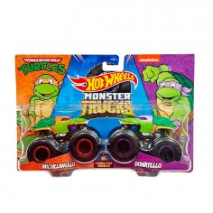 Σετ 2τμχ Οχήματα Hot Wheels Monster Trucks Michelangelo VS Donatello Mattel HNX31