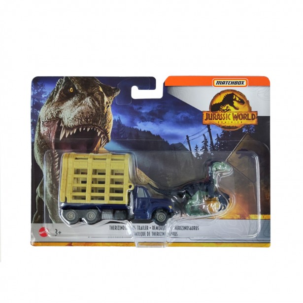 Σετ Όχημα & Δεινόσαυρος Therizinosaurus - Trailer Jurassic World Mattel HBH91