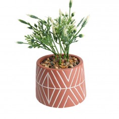 Κασπώ με Τεχνητό Φυτό Μικρό Σχέδιο Γεωμετρικό 2