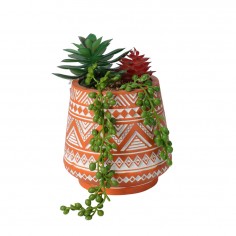 Κασπώ με Τεχνητό Φυτό Μεσαίο Σχέδιο Γεωμετρικό 2