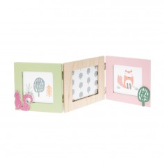 Κορνίζα Επιτραπέζια 3 Θέσεων Αναδιπλούμενη με Ζωάκια 2