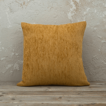 Μαξιλαροθήκη Διακοσμητική Μονόχρωμη Velvety Gold Nima 45x45cm