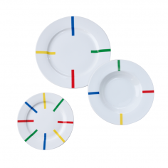 Σετ 18τμχ Πιάτα Rainbow Benetton BE-0245 2