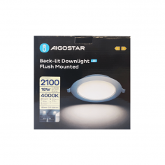 Φωτιστικό Οροφής Χωνευτό Φυσικό Λευκό LED Φ222 Aigostar 18W 2