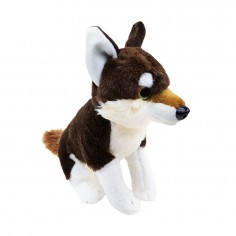 Λούτρινος Λύκος Καφέ Amek Toys 23cm 2