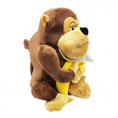 Λούτρινος Γορίλας με Μπανάνα Καφέ Amek Toys 35cm 2