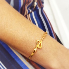 Βραχιόλι με Φιδάκι Χρυσαφί 2