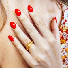 Δαχτυλίδι Boomerang Χρυσαφί 2