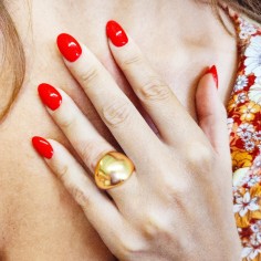 Δαχτυλίδι Φαρδύ Bold Χρυσαφί 2