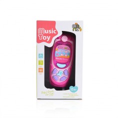 Μουσικό Παιχνίδι Κινητό Τηλέφωνο Ροζ Moni Toys K999-72G