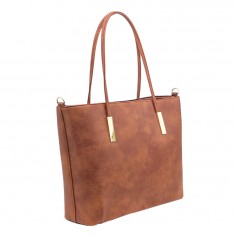 Σετ 2τμχ Τσάντα Ώμου & Τσάντα Χειρός από Συνθετικό Δέρμα Ταμπά 2