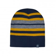 Σετ 3τμχ Σκουφάκι με Γάντια & Κασκόλ Λαιμό Ριγέ Μπλε Σκούρο Stamion 111737 2