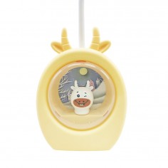 Φωτιστικό LED Επιτραπέζιο Σχέδιο Αγελάδα Κίτρινο 2