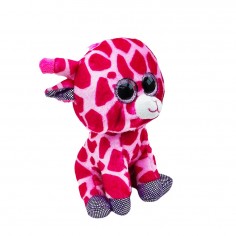Κουδουνίστρα Λούτρινη Καμηλοπάρδαλη Φούξια Amek Toys 18cm 2