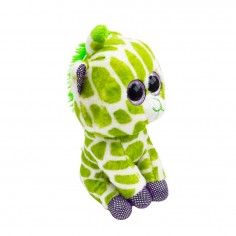 Κουδουνίστρα Λούτρινη Καμηλοπάρδαλη Πράσινη Amek Toys 18cm 2