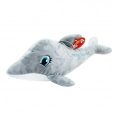 Λούτρινο Δελφίνι με Ήχο Γκρι Amek Toys 38cm 2