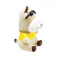 Λούτρινη Αγελαδίτσα με Κίτρινο Μπλουζάκι & Γυαλιά 24cm 2