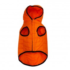 Μπουφάν Γιλέκο Σκύλου Αδιάβροχο με Κουκούλα Πορτοκαλί Large 30cm 2