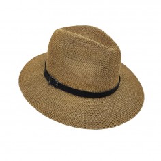 Καπέλο Τύπου Παναμά Καφέ Ανοιχτό με Ζωνάκι Stamion 6310 2