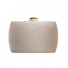 Τσαντάκι Χειρός Clutch Suede Μπεζ