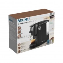 Καφετιέρα Espresso 3 σε 1 Μαύρη Bruno BRN-0124 1450W