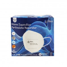 Σετ 20τμχ Μάσκες Προστασίας FFP2 NR Μαύρες Fiber 2