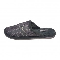 Παντόφλες Ανδρικές Χειμερινές με Λογότυπο Γκρι Νο.41 Jomix MU7800 2