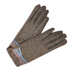 Γάντια με Λεπτομέρεια από Συνθετικό Δέρμα Πούρο ZH-73 2