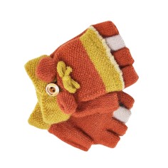 Γάντια με Μισά Δάχτυλα/Χούφτα Πορτοκαλί-Κίτρινο 2