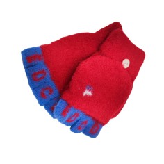 Γάντια με Μισά Δάχτυλα/Χούφτα Σχέδιο Γράμματα Κόκκινο-Μπλε 2