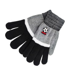 Γάντια Πλεκτά Σχέδιο Μπάλα Γκρι 2