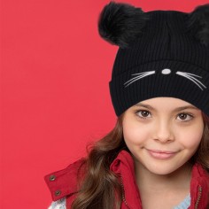 Σκουφάκι Γατούλα Μαύρο 2