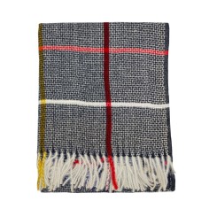 Κασκόλ Καρό Γκρι Σκούρο WJ-19213 2