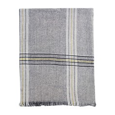 Κασκόλ Πλεκτό Καρό Γκρι W-18095 2