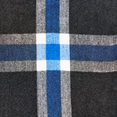 Κασκόλ Καρό Τύπου Burberry Γκρι Σκούρο 2