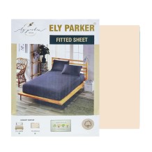 Σετ 3τμχ Σεντόνι με Μαξιλαροθήκες Μπεζ Ely Parker 140x200+30cm