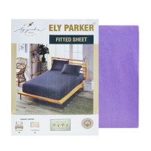 Σετ 3τμχ Σεντόνι με Μαξιλαροθήκες Λιλά Ely Parker 140x200+30cm