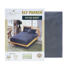 Σετ 3τμχ Σεντόνι με Μαξιλαροθήκες Γκρι Ely Parker 140x200+30cm