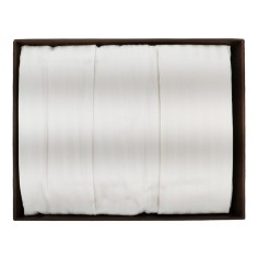 Σετ 4τμχ Παπλωματοθήκη με Σεντόνι & Μαξιλαροθήκες Ριγέ Εκρού Evimce 160x220cm 2