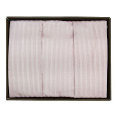 Σετ 4τμχ Παπλωματοθήκη με Σεντόνι & Μαξιλαροθήκες Ριγέ Ροζ Evimce 160x220cm 2