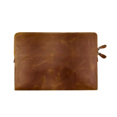 Τσάντα Χειρός για Tablet Δερμάτινη Καφέ Ανοιχτό Modaincisi 2