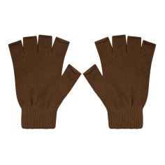 Γάντια με Μισά Δάχτυλα/Χούφτα Μονόχρωμα Καφέ Stamion 111792 2