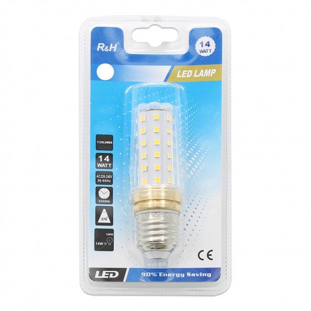 Λάμπα LED Ψυχρό Λευκό  E27 R&H 14W