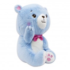 Λούτρινο Αρκουδάκι Γαλάζιο Amek Toys 2