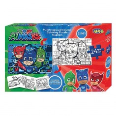 Παζλ Χρωματισμού 24τμχ 2 Όψεων PJ Masks Luna 484188