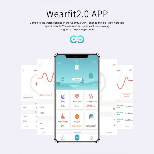 Smart Watch Bluetooth Fitness Tracker Andowl...