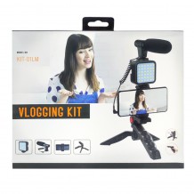 Τρίποδο Κινητού με Μικρόφωνο Vlogging Kit