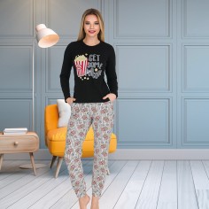 Πιτζάμα Γυναικεία Χειμερινή Pop Corn Berland 3336 2