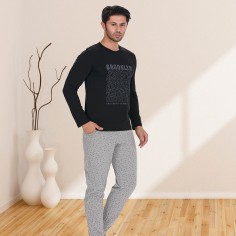 Πιτζάμα Ανδρική Χειμερινή Brooklyn Berland 3854 2