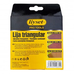 Σετ 5τμχ Γυαλόχαρτα Τριγωνικά Liyset DRFY26324 80G 2